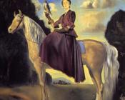 萨尔瓦多 达利 : 骑马的幻想-邓恩夫人的肖像